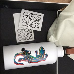 LOEWE - Paula's Ibiza Leather-Trimmed Printed Aluminium Water Bottle, 500ml